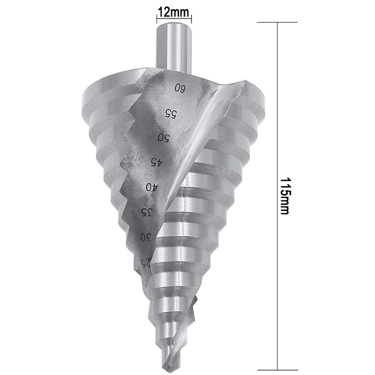 Конусное отверстие открывалка резак Шаг сверло HSS 6-60 мм сталь металл отверстие резак биты Электроинструмент использования