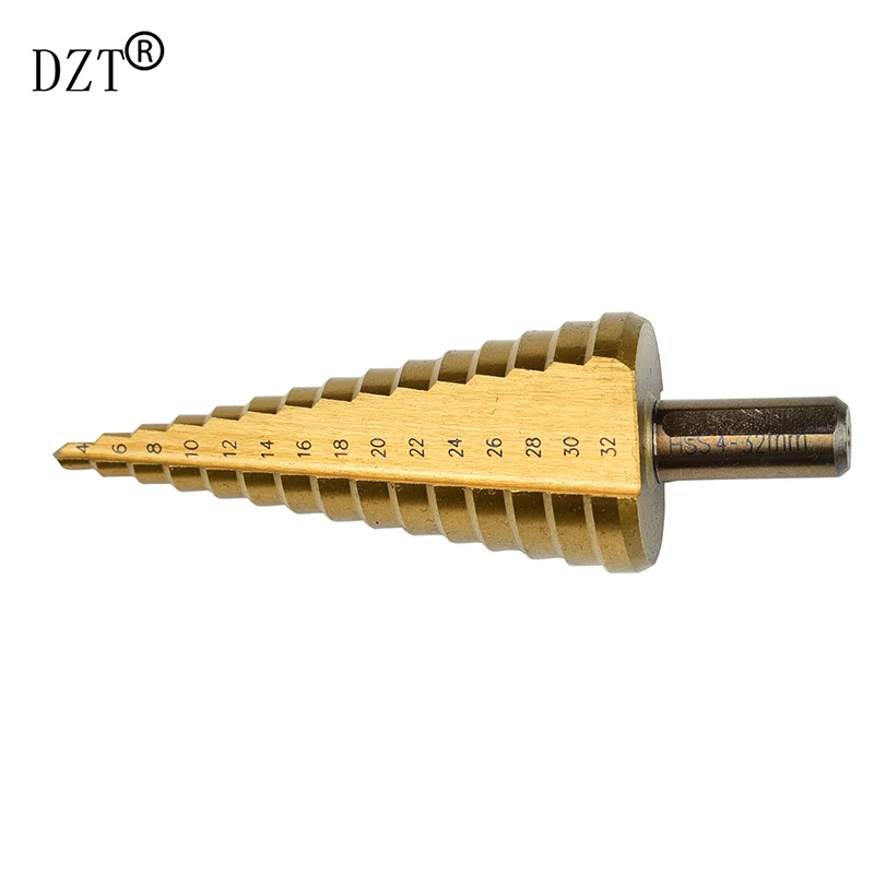 4-32mm Step Drill For Metal High Speed Steel Titanium Woodworking Drill Bits