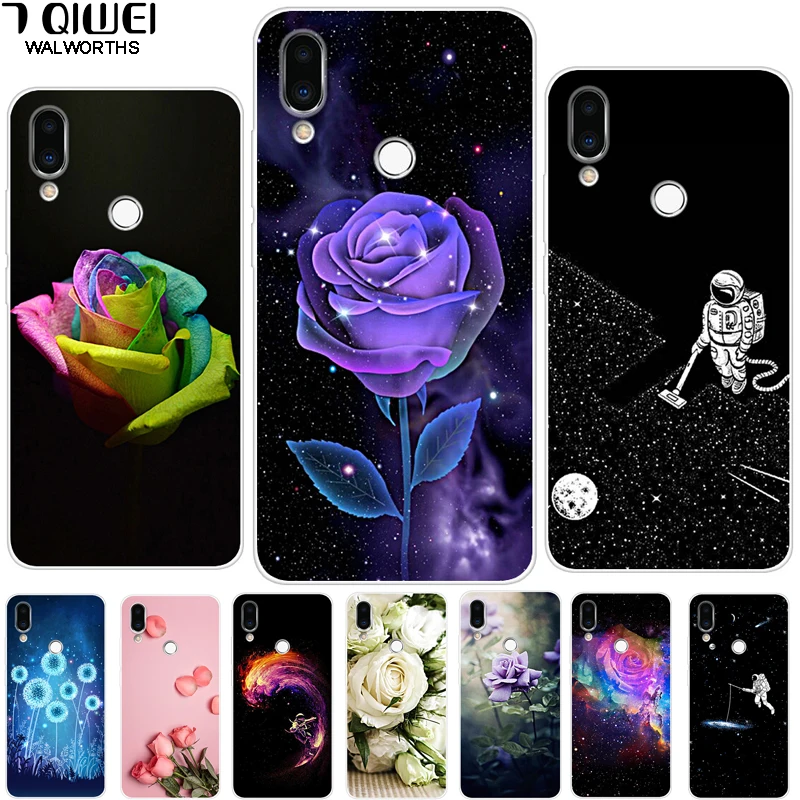 

Cover For Meizu M9 Note Case Silicone Painting Soft TPU Back Cover For Meizu Note 9 Case M9Note M 9 Note Note9 Cover Rose 6.2