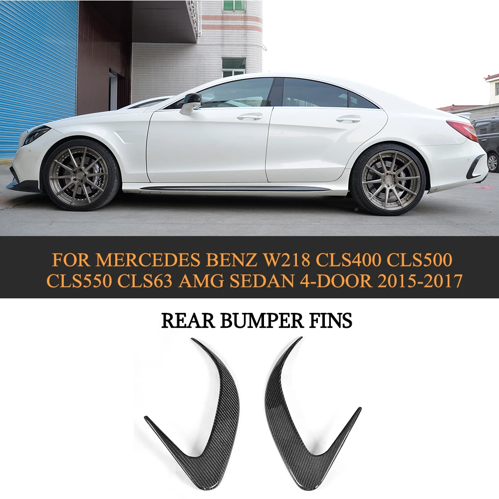 Carbon Fiber Rear Bumper Vents Exterior Trims For Mercedes Benz Cls