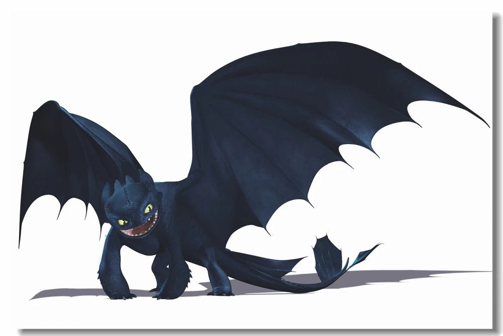Httyd الكرتون ليلة الغضب المشارك مخصص قماش الفن بلا أسنان خلفية الفيلم كيفية تدريب التنين ملصقات الاطفال ديكور المنزل 1040 Dragon Sticker Kids Home Decorhome Decor Aliexpress