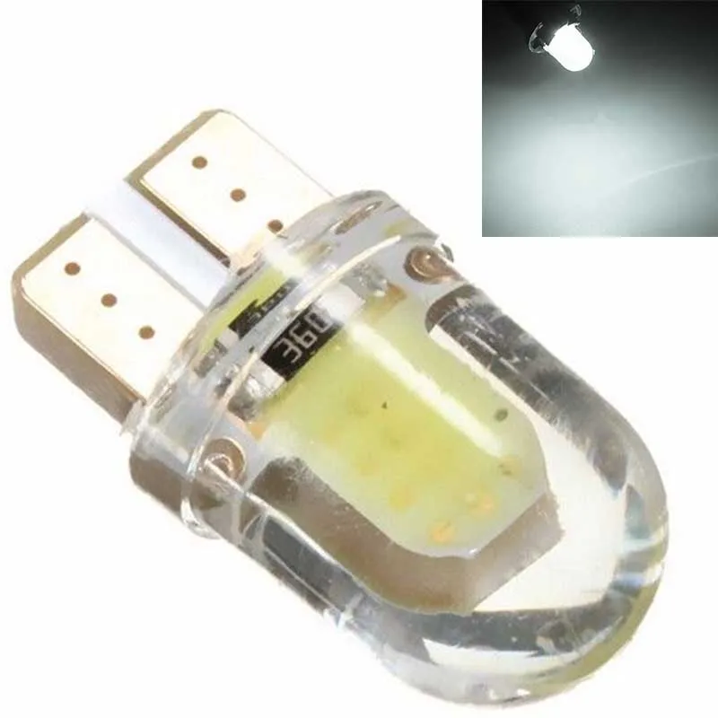 10pcs/lots T10 194 168 W5W COB LED Car License Plate Dome Map Light Bulb White