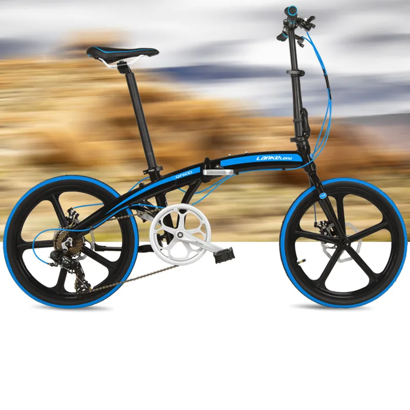 QF600I 20 inches Folding Bike, 7 Speeds, Super Light Road Bike, Aluminum Alloy Frame, BMX, Double Disc Brake