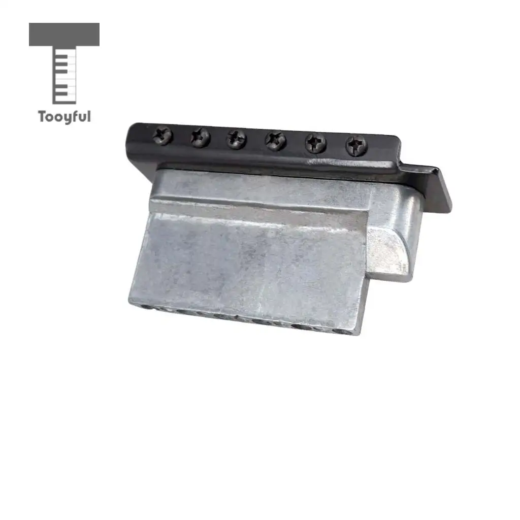 Tooyful 6 String Electric Guitar Roller Saddle Tremolo Bridge System with Whammy Bar for ST SQ