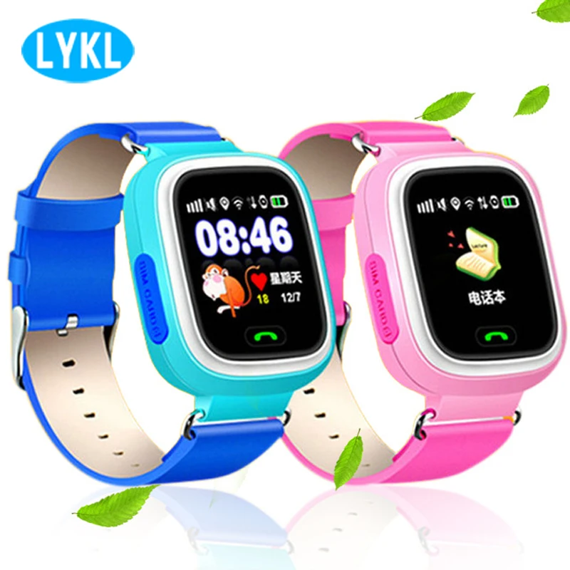 

Watch Smart Q90 GPS Positioning Fashion Children Watch Baby Color Touch Screen SIM Card SOS Kids Safe Monitor for IOS Android