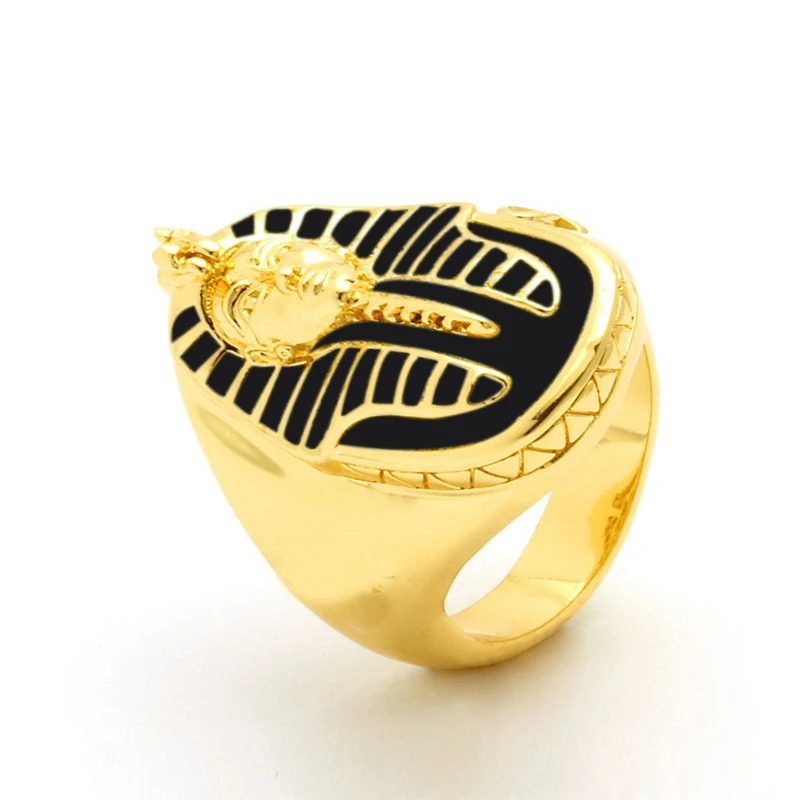 Anillos Time-limited Lovers' 2017 Hot Fashion Color Cool Egyptian Pharaoh Mens Ring Style Rings For Size 8-11 Anel Masculino