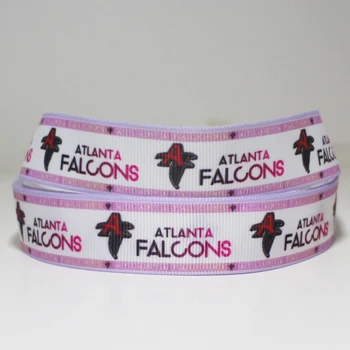 

50yards 7/8" 1" 1.5" 2" 3" 22mm 25mm 38mm 50mm 75mm football team printed grosgrain ribbon for party gift decoration headband
