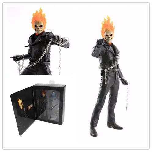 Макр горячий DC Marvel Ghost Rider 23 см BJD ПВХ фигурка модель игрушки для детей|Игровые
