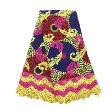 Высококачественная Анкара кружево воск, Pange Анкара воск кружевная ткань, африканская кружевная ткань восковой шнур кружева для женщин Свадебное платье