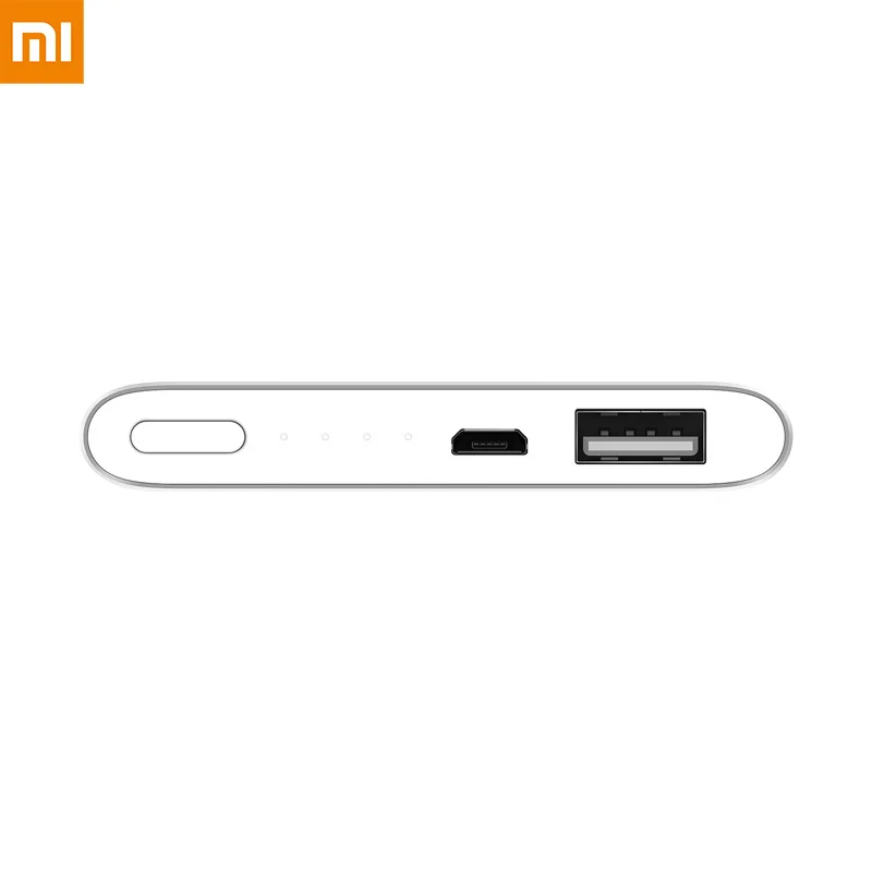 Xiaomi Mi внешний аккумулятор 2, 5000 мА/ч, портативное зарядное устройство, металлический сплав, ультра тонкий внешний аккумулятор, зарядка для iPhone, huawei, samsung, мобильных телефонов