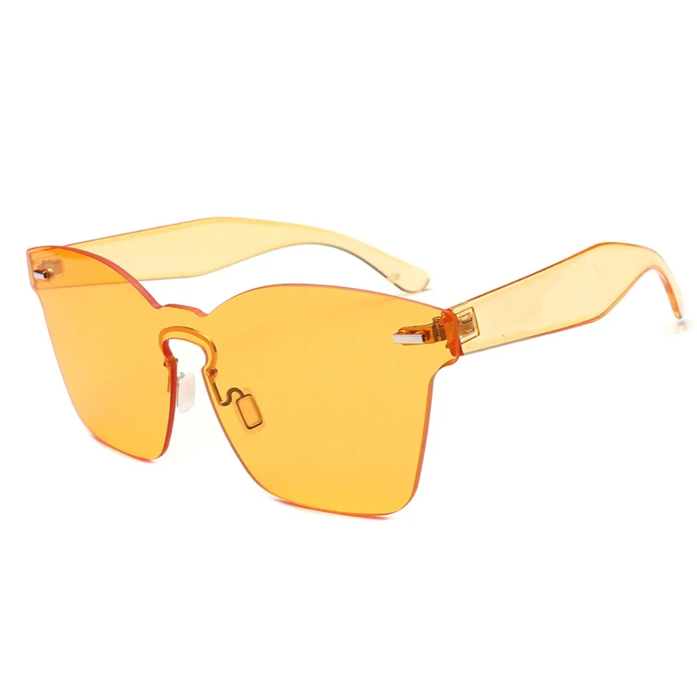 Женские летние солнцезащитные очки без оправы, квадратные солнцезащитные очки, пляжная одежда, походные очки, уличные очки
