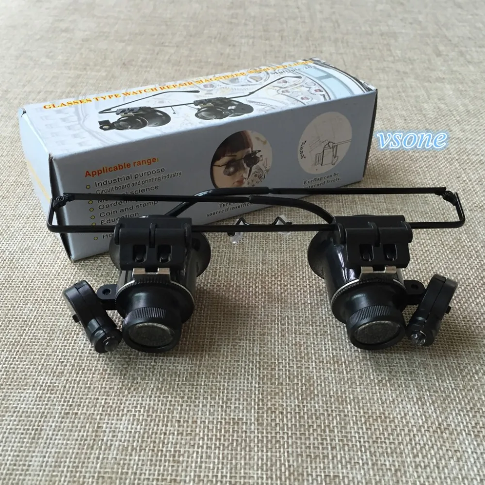 20X Watch Repair Dental Loupes Binocular Glasses Style