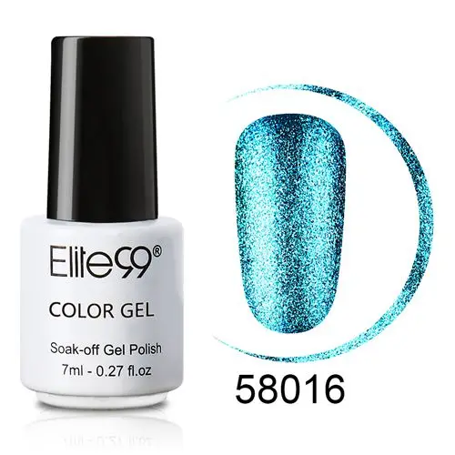 Elite99 7 мл Платиновые блестки гель для ногтей полированный отмачиваемый гель для ногтей DIY гель лак для ногтей Полупостоянный Алмазный УФ гель для ногтей лак для краски es - Цвет: BJJ58016
