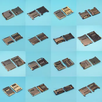 

80pcs 16models SIM Card Holder Adapters Socket Slot Connector For Samsung Galaxy J5 I9100 I9300 I939D P1000 etc
