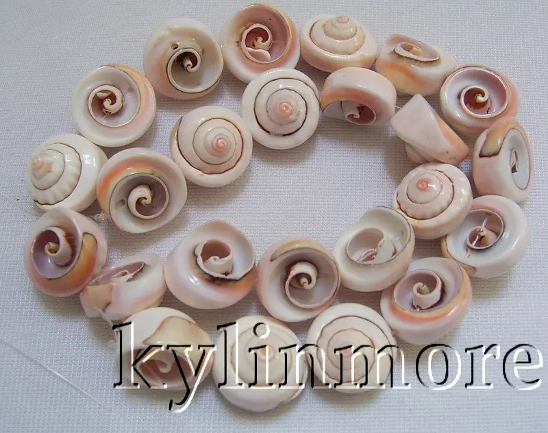 

15mm Spiral Shell Fancy Beads 15.5''