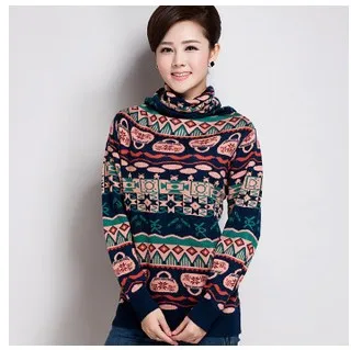 

2015 autumn and winter fashion hot-selling YUAN XIANG sweater turtleneck cashmere sweater gradient women's basic pullover shirt