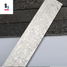 EDC DIY нож Китай Производство Дамасская сталь шаблон-сварной VG10 лезвие ножа пустой термообработки did(без маринования