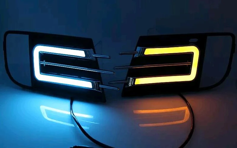 

Turn signal and dimming style Relay Gloss 12V LED Car DRL daytime running lights for Volkswagen VW Tiguan 2013-2014