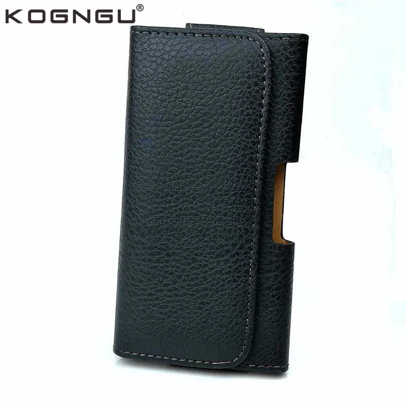 

Kogngu High Quality Lichee Pattern PU Leather Belt Phone Case Clip Mobile Holder Case for iphone 7 8 6s 6Case Cell Phone Cases