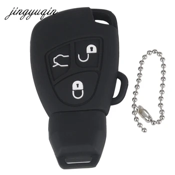 Keyforkess custodia in Silicone per Mercedes Benz B C E ML S CLK CL 3/4 pulsanti custodia in gomma per telecomando - Jingyuqin custodia in Silicone per Mercedes Benz B C E ML S CLK CL 3