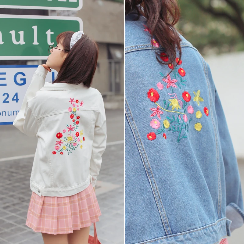 Alta calidad Denim chaqueta jacket mujeres Jean Chaquetas
