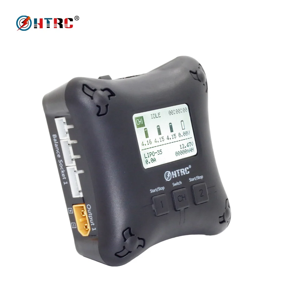 HTRC H4AC DUO Mini RC Charger Dual Port 20w x2 2A x2 for 2 4s Lipo