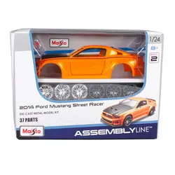 Maisto 1:24 2014 ford mustang street racer собрать orange автомобилей diecast автомобиля Модель литья под давлением mannal игрушка модель автомобиля для детей 39127