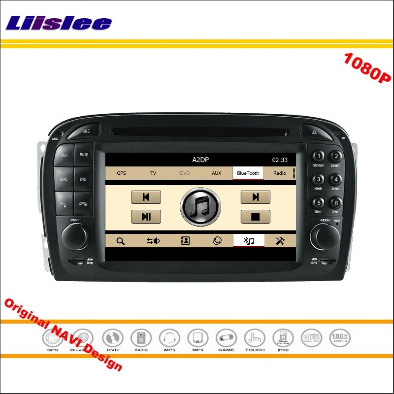 Discount Liislee For Mercedes Benz SL R230 2001~2004 Stereo Radio CD DVD Player GPS Navigation 1080P HD Screen System Original NAV Design 2 Discount Liislee For Mercedes Benz SL R230 2001~2004 Stereo Radio CD DVD Player GPS Navigation 1080P HD Screen System Original NAV Design 2