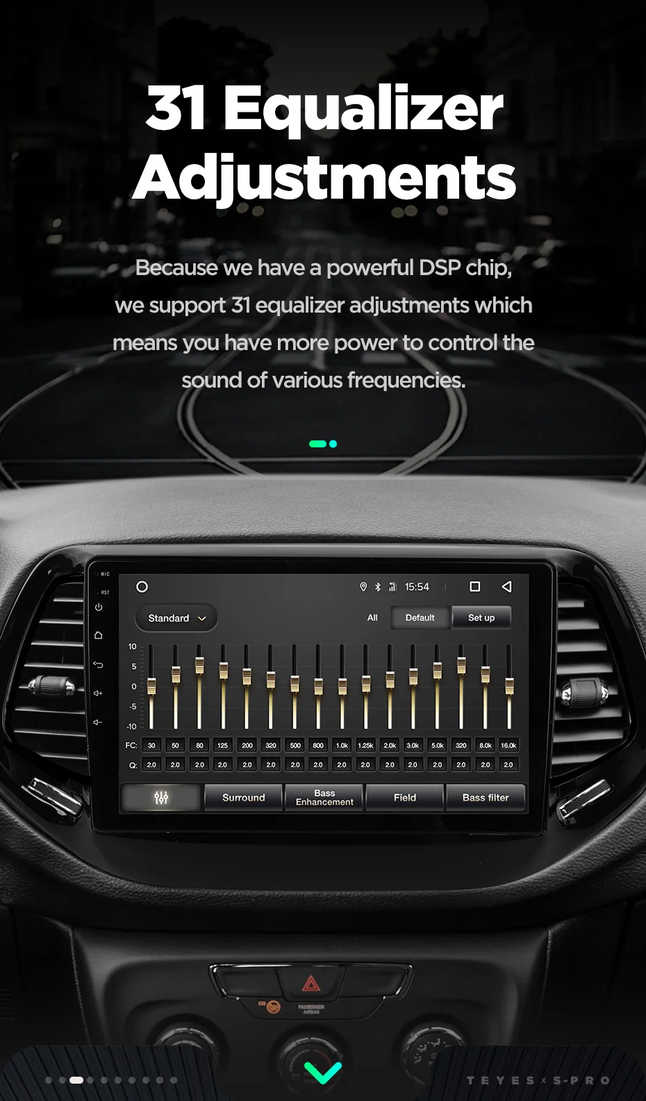 Excellent TEYES SPRO For Jeep Compass 2 MP 2016 2017 2018 Car Radio Multimedia Video Player Navigation GPS Android 8.1 No 2din 2 din dvd 11