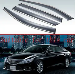 Для Toyota Mark-x 2010-2012 Пластиковый Наружный козырек вентиляционные шторы Окно Солнце Дождь Защита дефлектор 4 шт