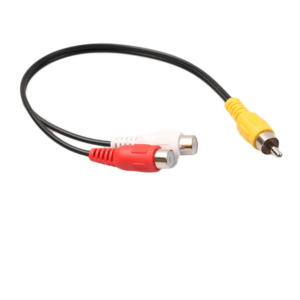 

3 RCA New Male Jack To 6 RCA Female Plug Splitter Audio Video AV Adapter Cable H5TYa