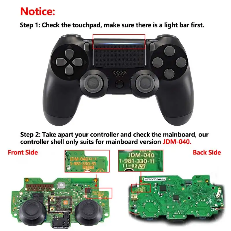 ARRKEO синий полный корпус и кнопки Mod комплект для Playstation 4 Slim PS4 Pro JDS 040 Dualshock 4 беспроводной контроллер чехол