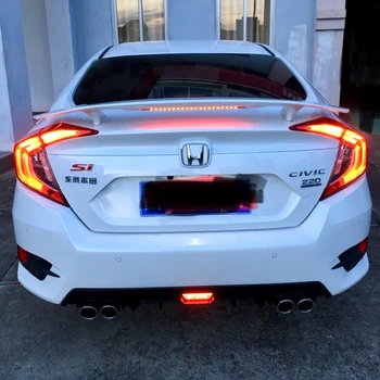 

UBUYUWANT For Honda Civic 2017 2018 Rear Trunk Spoiler High Quality ABS Material Primer Color Car Tail Wing Decoration
