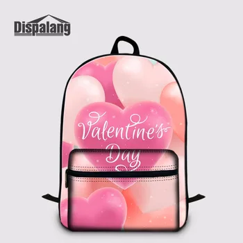 

Dispalang Children School Bags For Teenager Girls Bag Laptop Bagpack Happy Valentine's Day Kids School Backpack Leisure Knapsack