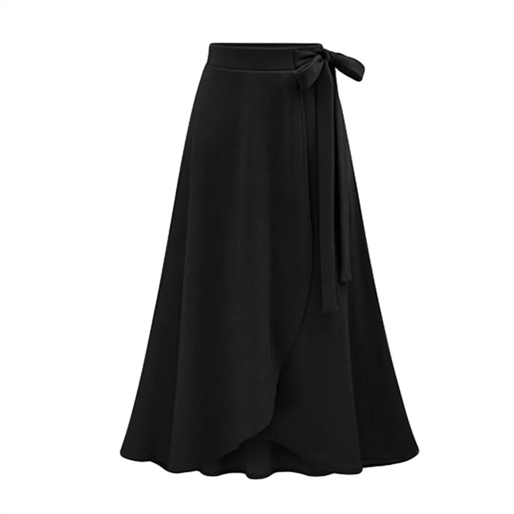Асимметричная длинная юбка с разрезами летние юбки женские миди до колена корейские на элегантных кнопках Высокая талия юбка женская