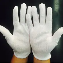 10 пар в комплекте; анти-статический Non-slip Перчатки, завод Уборка Пыли белый Перчатки, электрических работ Перчатки. Нескользящая, устойчивая к износу