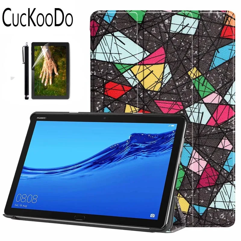 Для huawei MediaPad M5 Lite 10 Slim Fit Smart резиновый чехол для huawei MediaPad M5 lite 10 BAH2-W19/L09/W09 10," чехол для планшета - Цвет: JT.3in1