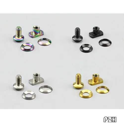 

1x Titanium Ti Bike Brake C Clamp Bolts Screws Nut Pad For Sram