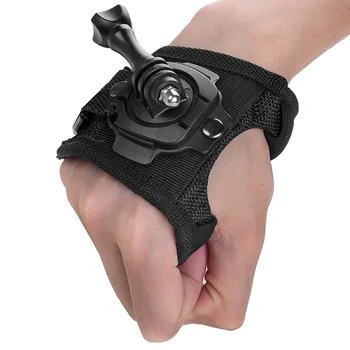 New 360 Degree Rotation Protection Hand Wrist Strap Mount + Screw for Gopro Hero 4 SJ4000 Strip Belt For GoPro Accessories