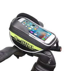 B-Soul Водонепроницаемый Сенсорный экран Велосипедный Спорт сумка для 6 дюймов мобильного телефона MTB велосипеда Велоспорт спереди Рамки