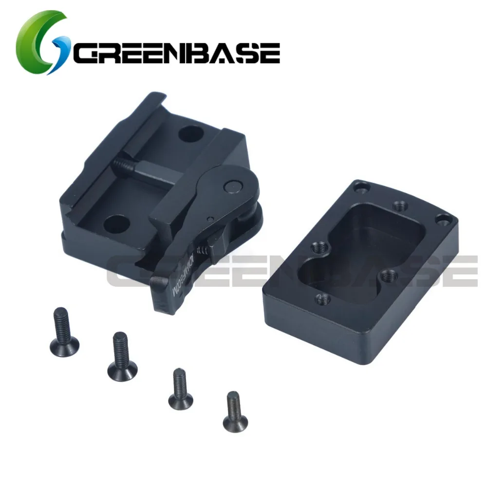 Greenbase RMR Mini Riser Mount полное вспомогательное крепление для прицела с красной точкой QD
