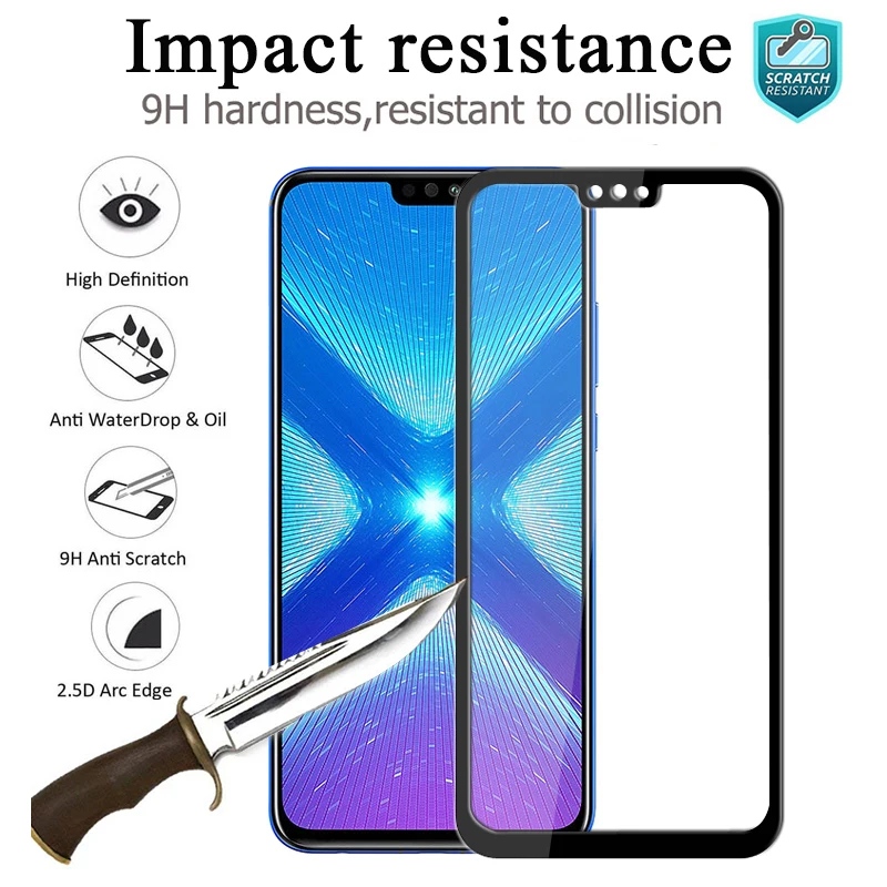 Бронированный лист для Huawei Honor 8X закаленное стекло Max 8xmax защитная пленка экрана X8