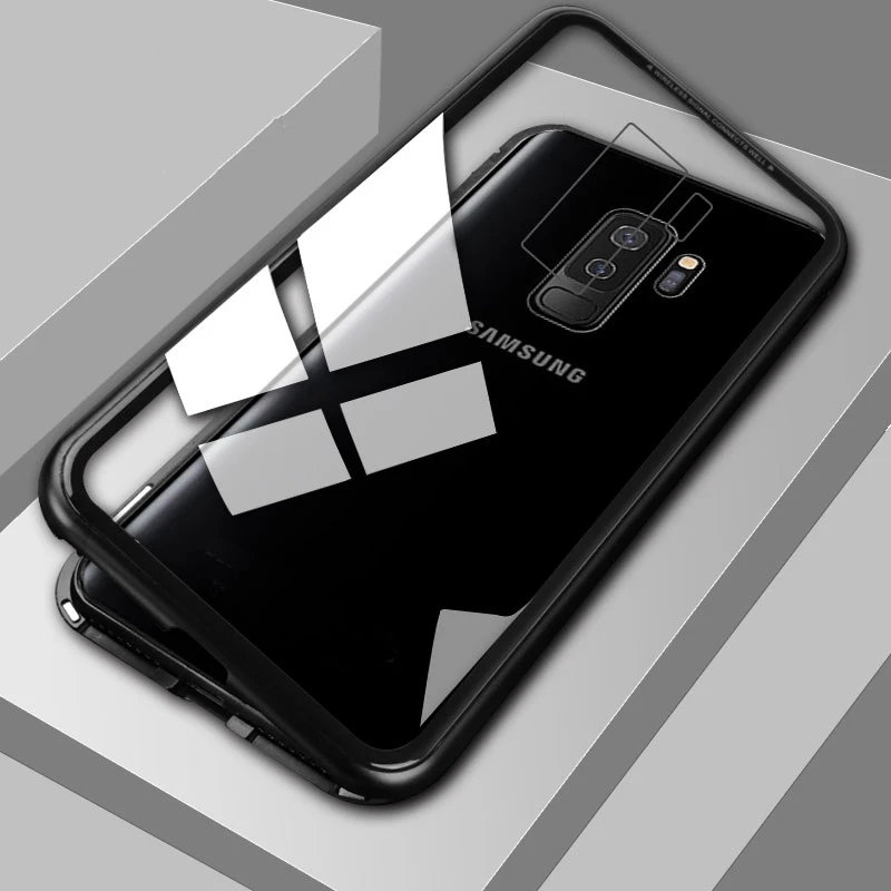 Магнитный адсорбционный чехол для телефона Samsung Galaxy S7 Edge S8 S9 S10 5G Plus Note 9 8 J4 J6 J8 A7 2018