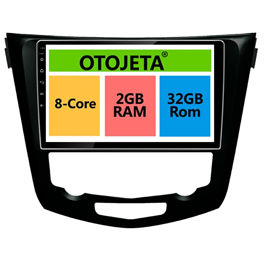 

otojeta big screen car DVD player radio headunit tape recorder for NISSAN TRAIL DUALIS 2013 android 8.1 multimedia stereo