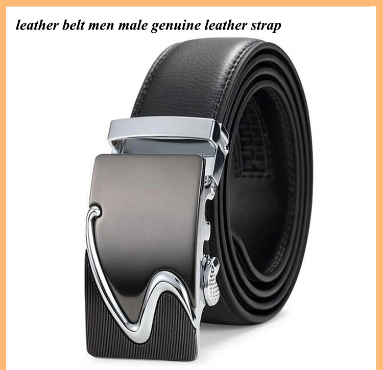 leather belt men male genuine leather strap designer belts men high quality genuine leather automatic buckle ceinture homme6