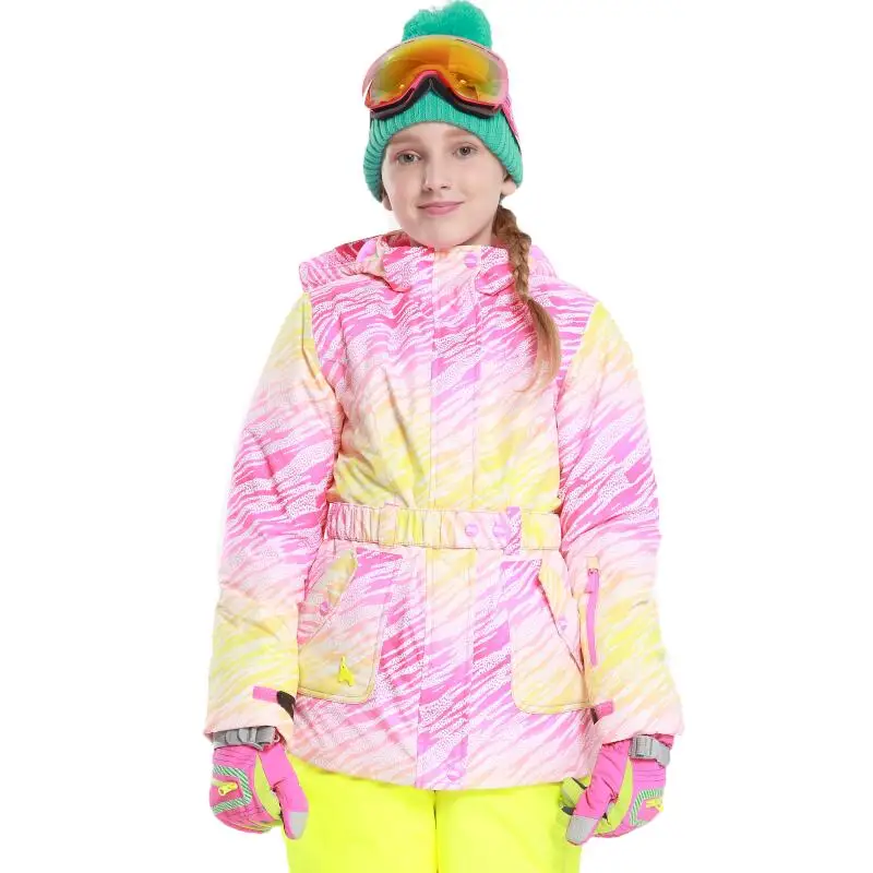 Phibee Girls Waterproof Ski Jacket Kids For Single or Double SnowBoard