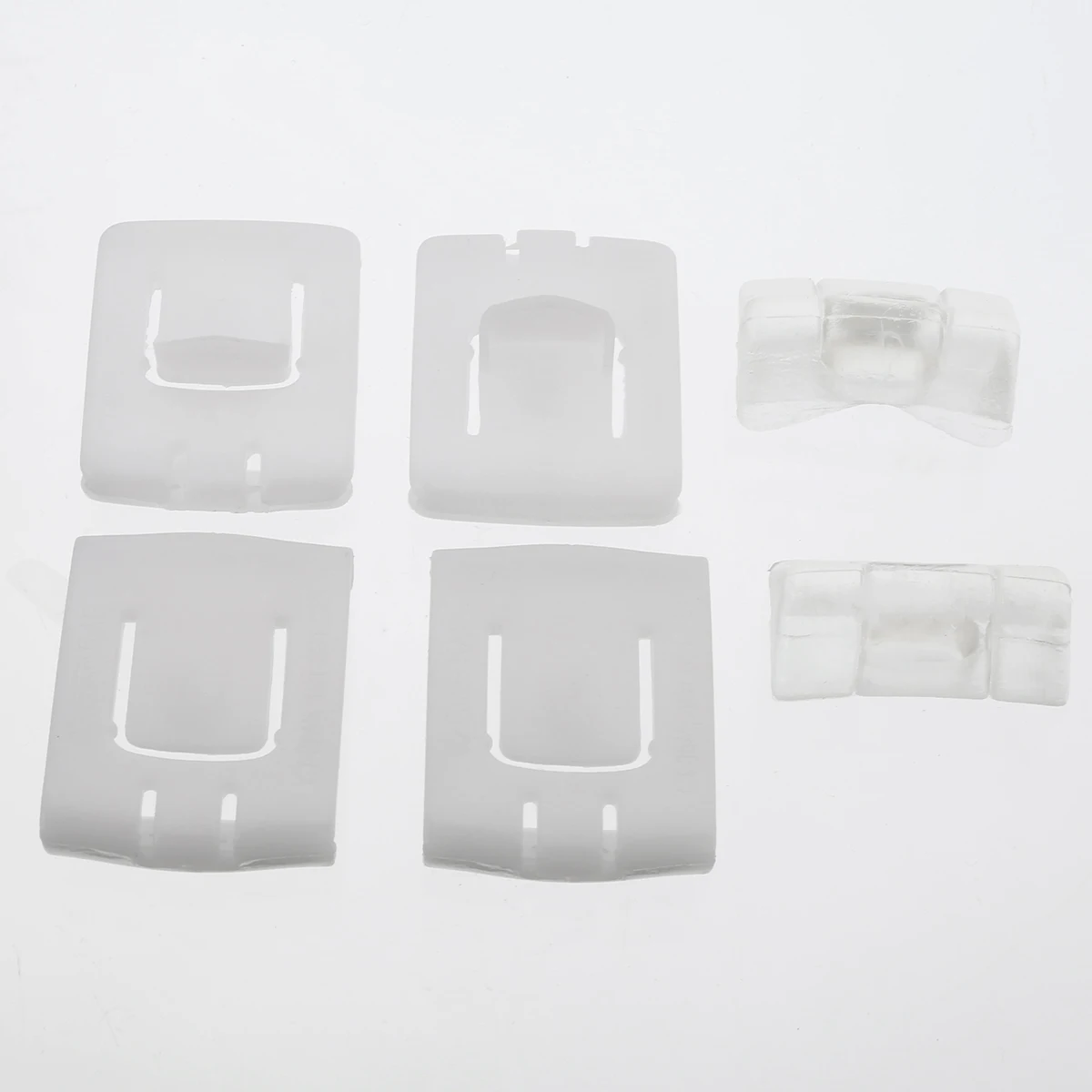 2 Sets Plastic Car Seat Rail Clip Guide Runner Piece Fastener Clips 435881203A For V-W G-olf MK1 MK2 MK3 Corrado Auto Buckle