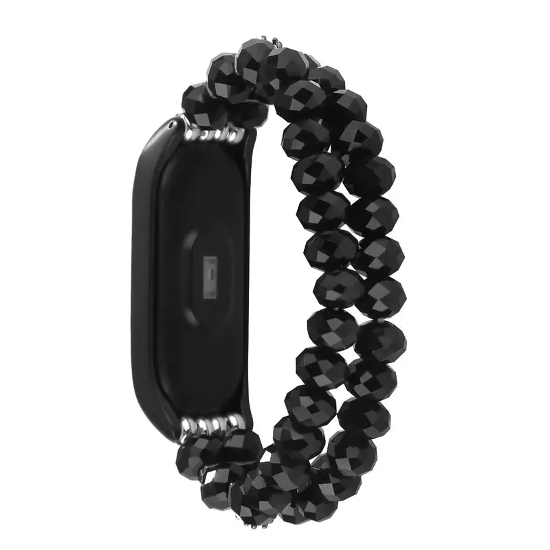 Чехол для часов + ремешок Xiaomi Mi Band 3 пластиковый браслет с кристаллами смарт