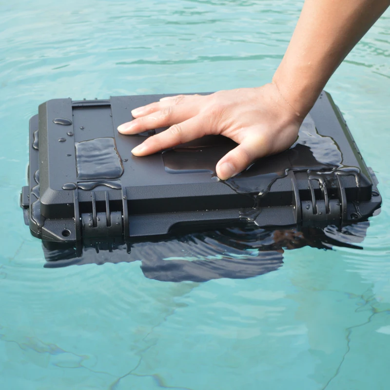 High quality waterproof Plastic box Photographic instrument Tool case Hardware toolbox Impact resistant sealed with pre-cut foam