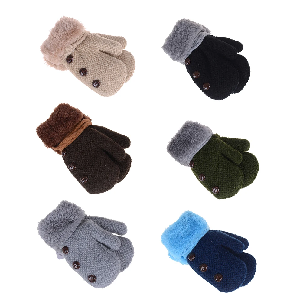 ZTOYL Funny Baby Gloves Mittens luva Children Mittens Winter Warm Wool